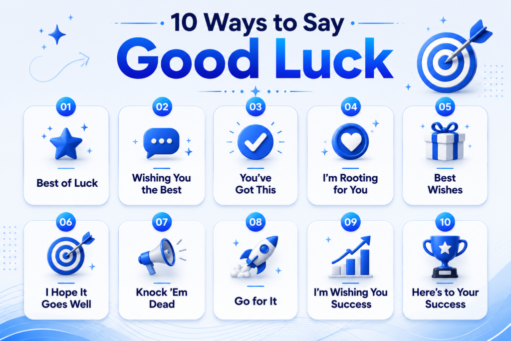 10 ways to say good luck with natural alternatives for encouragement