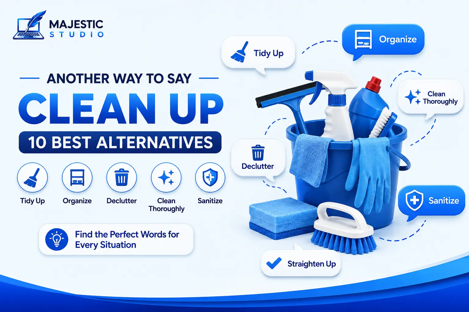 Another way to say clean up