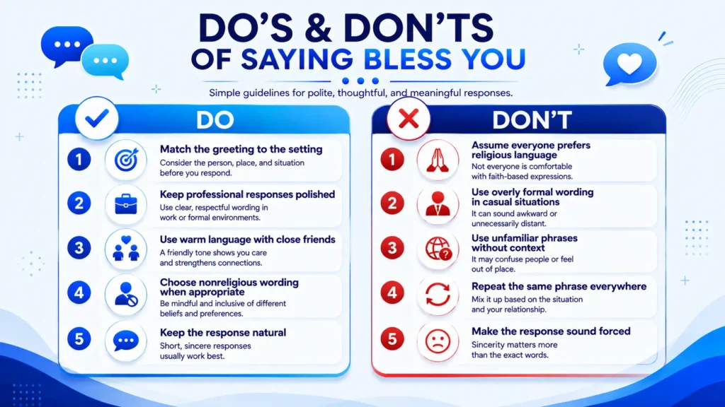 Do’s and don’ts for choosing an alternative to Bless You