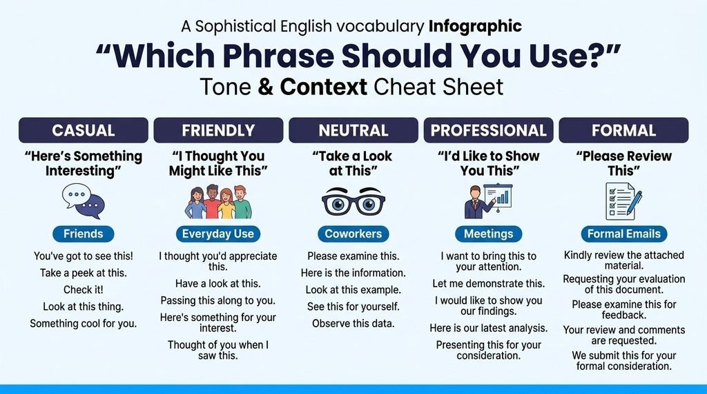 professional ways to say check this out in an email