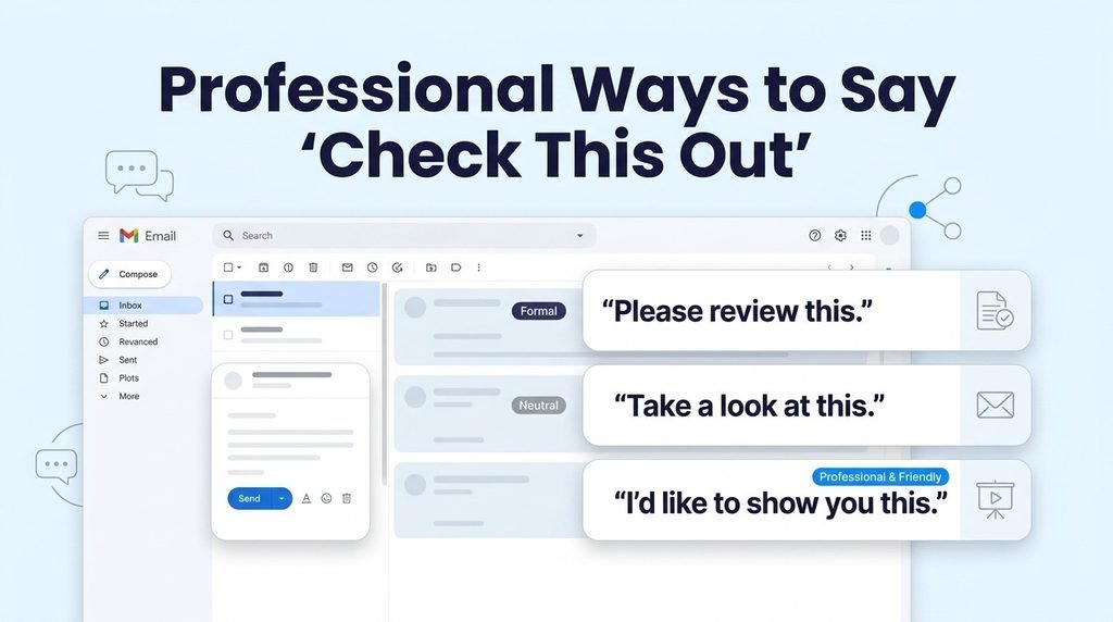 professional ways to say check this out in an email