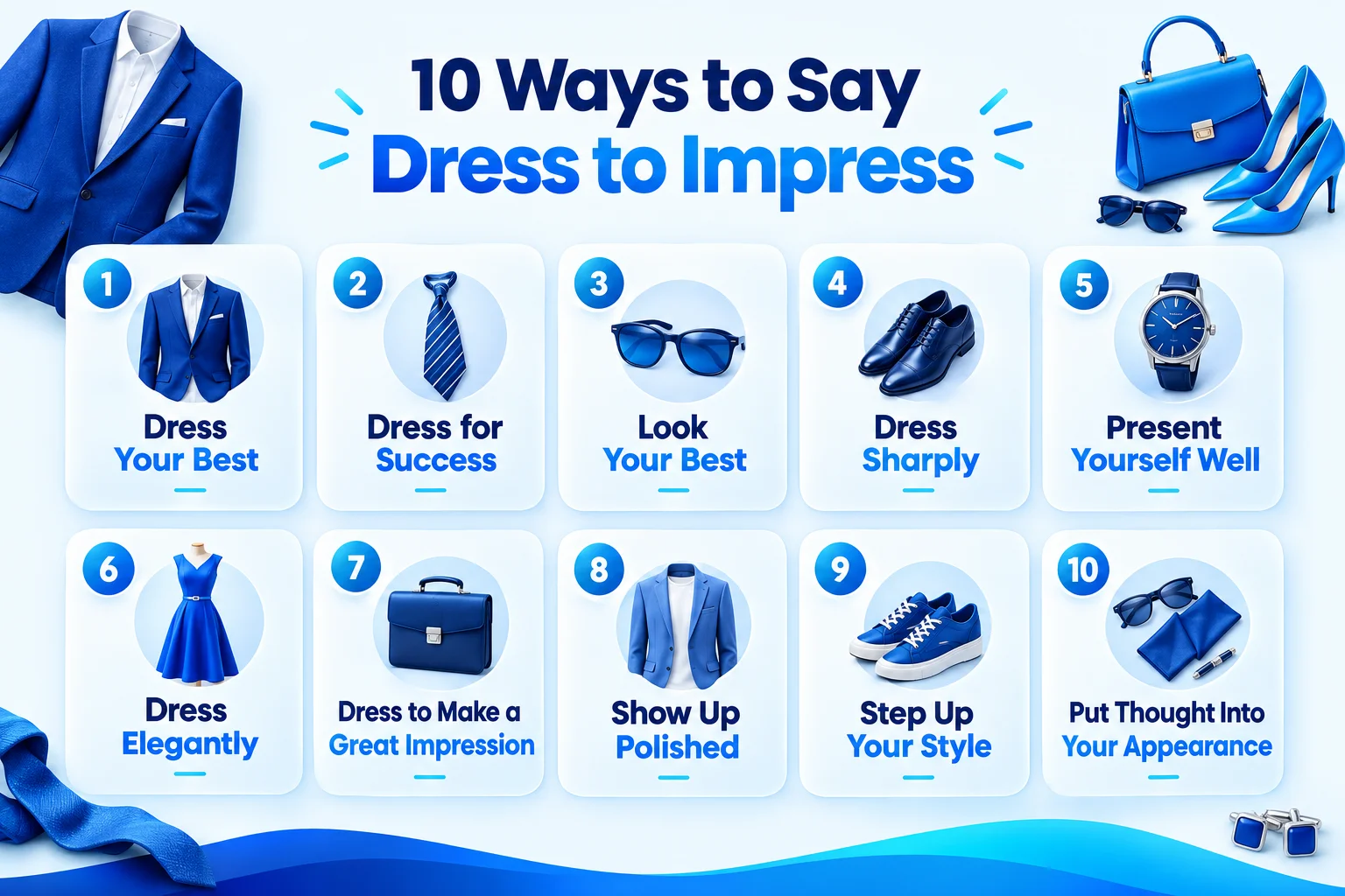 10 alternatives to dress to impress including dress your best and dress for success