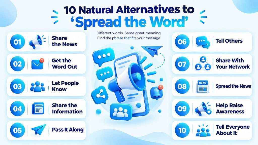 10 natural alternatives to say spread the word