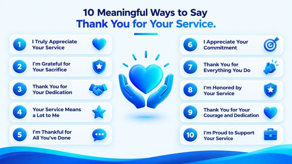 10 meaningful alternatives to thank you for your service