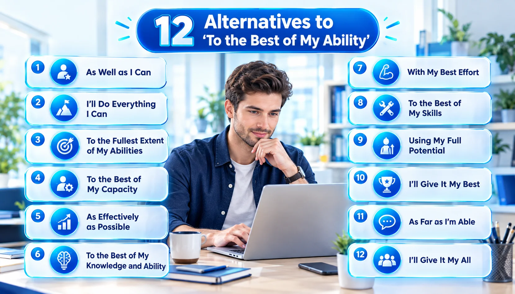 12 alternatives to say to the best of my ability in professional and everyday English