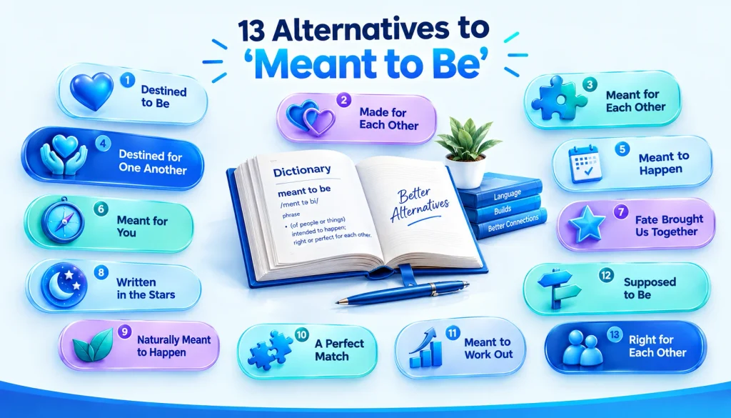 13 alternatives to meant to be including destined to be and made for each other