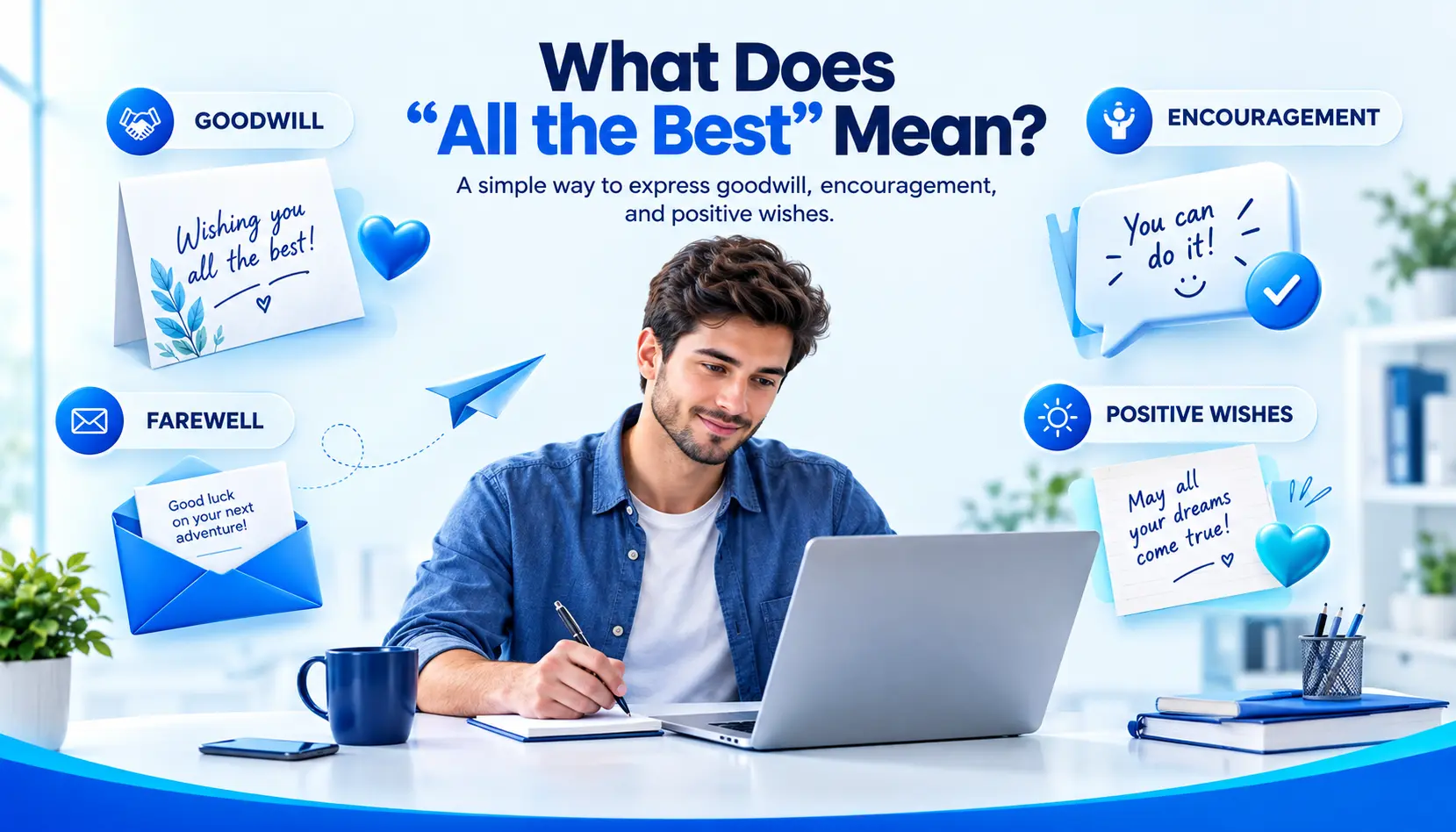 Meaning of all the best with examples of positive wishes and farewell phrases