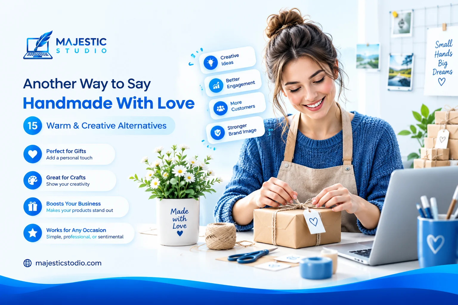 another way to say handmade with love