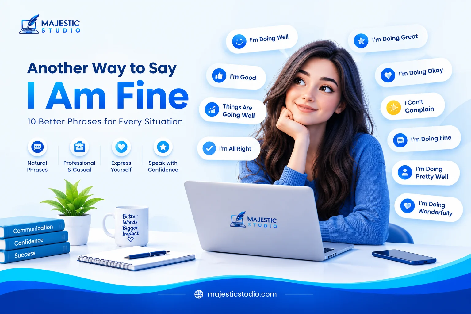 another way to say i am fine