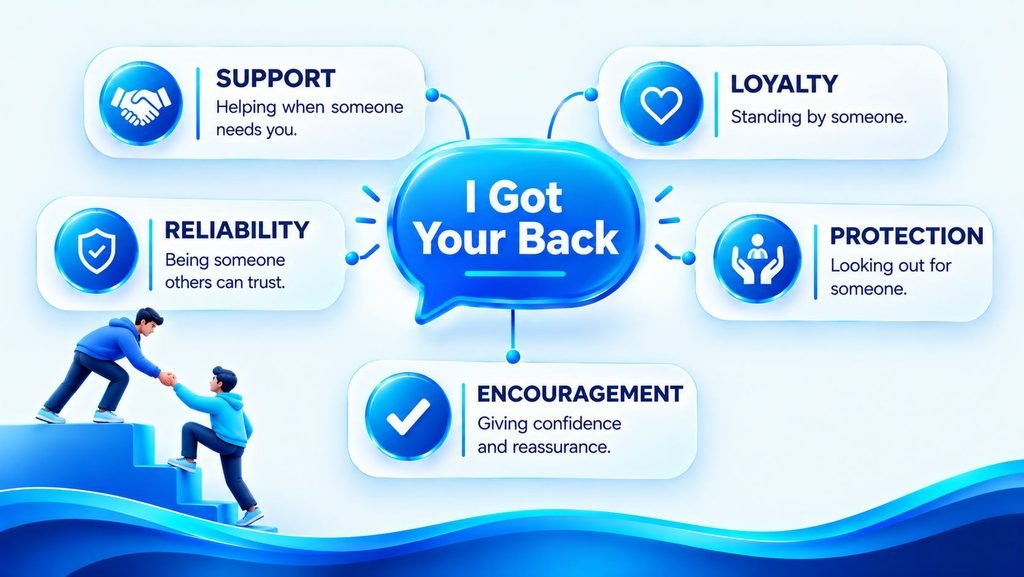 Meaning of “I Got Your Back” and how to express support, loyalty, and reliability