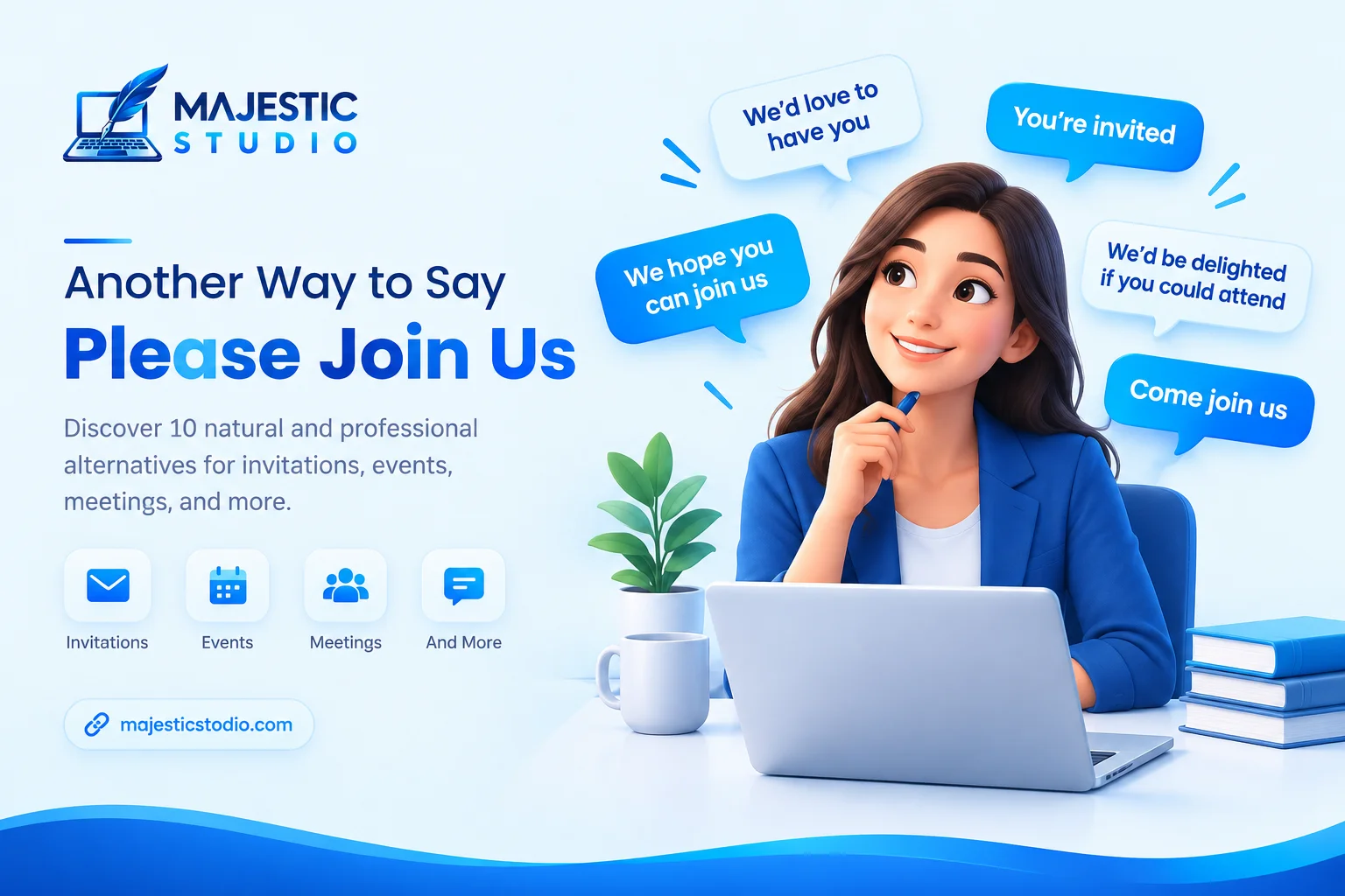 another way to say please join us