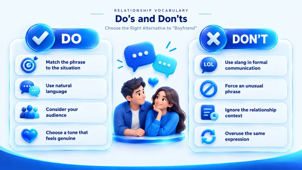 boyfriend alternatives dos and don'ts common mistakes