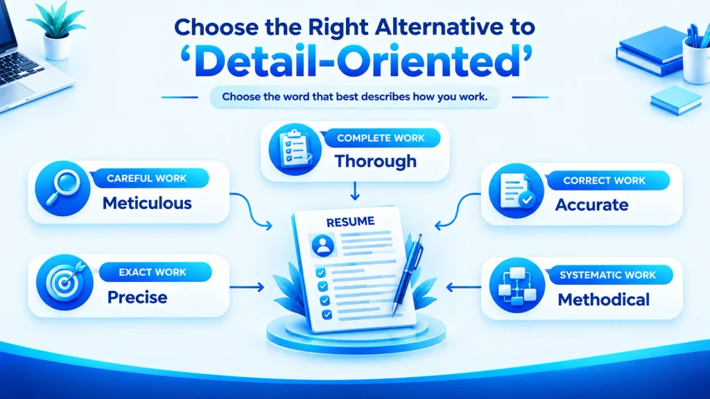 Guide to choosing the right synonym for detail-oriented on a resume