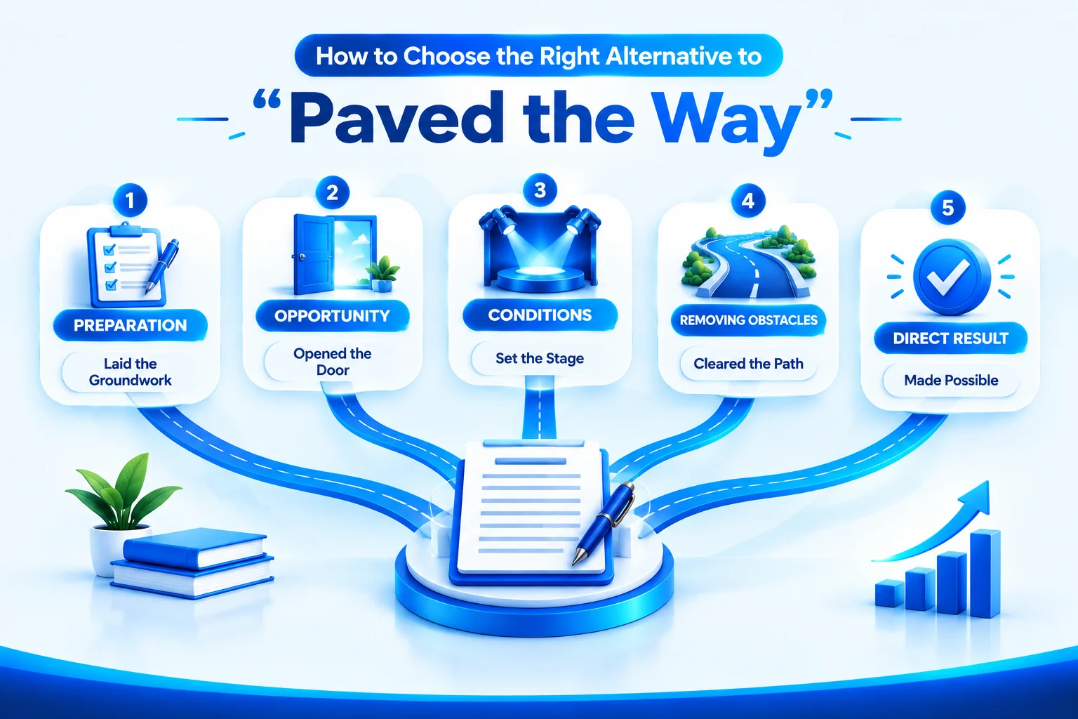 How to choose the right alternative to paved the way based on meaning and context