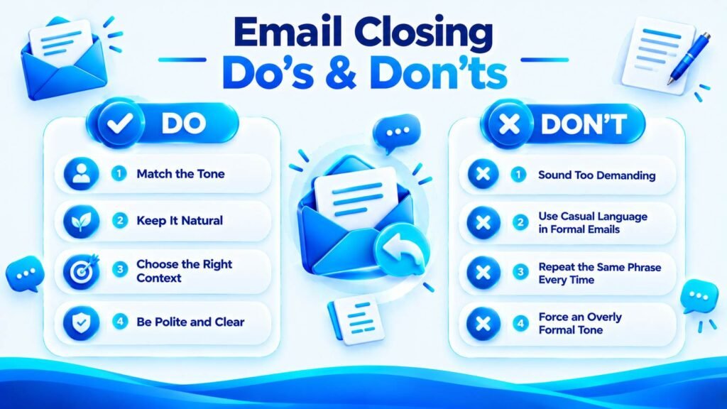 Common email closing mistakes and professional do’s and don’ts