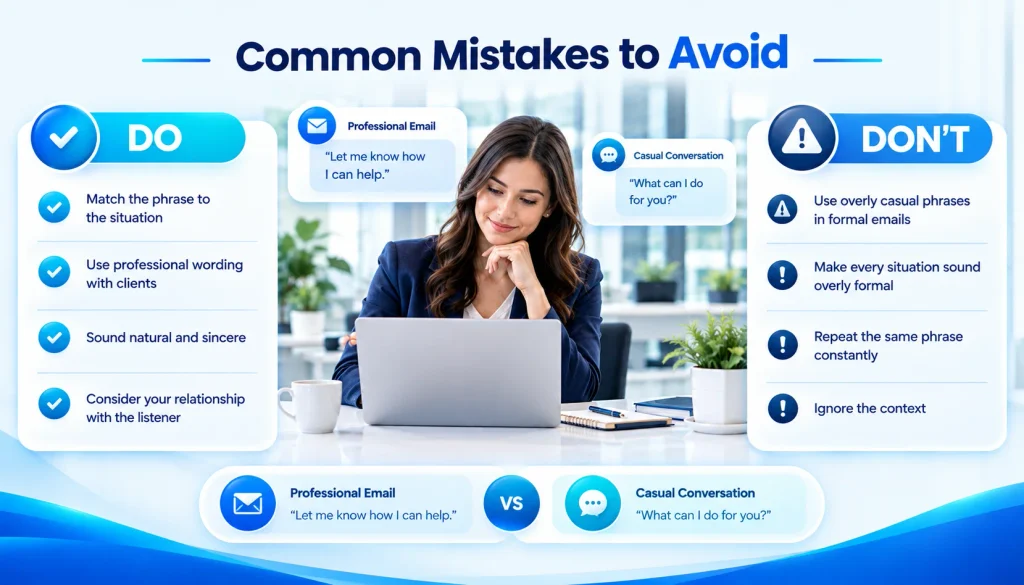 Common mistakes when choosing alternatives to how can I help you