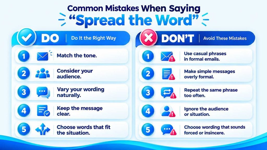 Common mistakes when choosing alternatives to spread the word