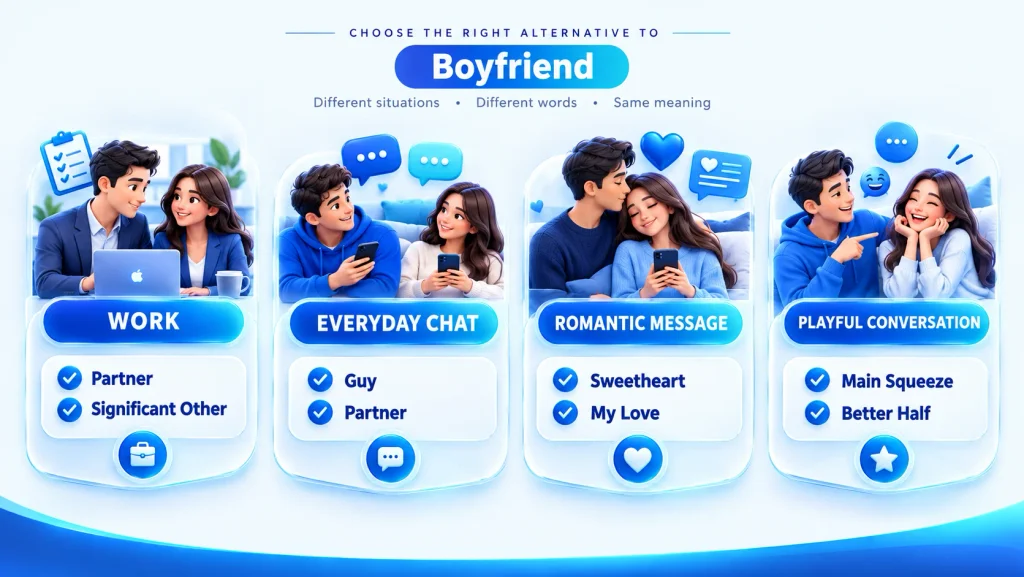 how to use boyfriend alternatives in different situations