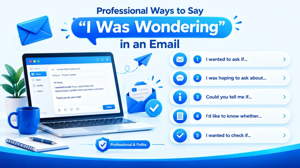 Professional ways to say I was wondering in an email