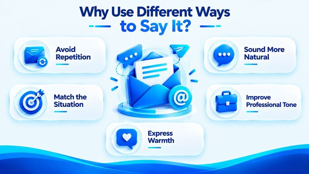 Why use alternatives to hope to hear from you soon in professional communication