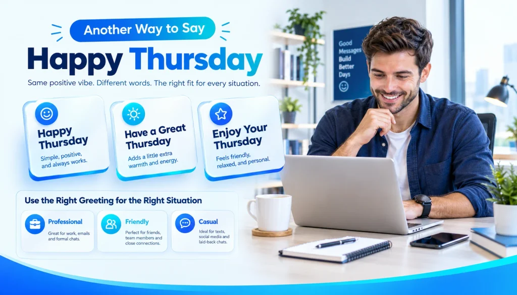 Another ways to say Happy Thursday with friendly, professional, and casual greeting examples