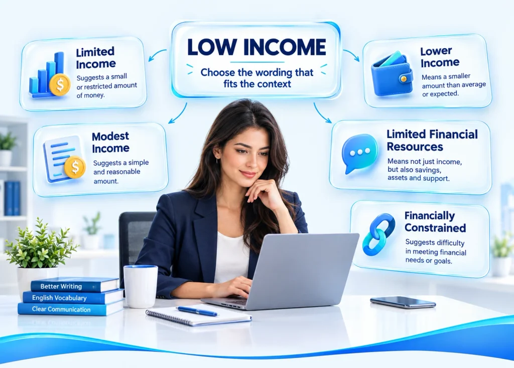 Meaning of low income and respectful alternatives such as limited income and modest income