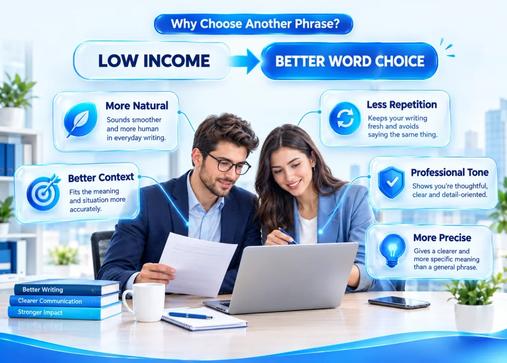 Benefits of using different ways to say low income in professional and everyday communication
